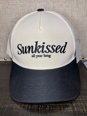 Baseball Cap “SUNKISSED ALL YEAR LONG” Hat/Snapback Two-Tone
